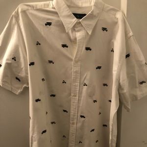 White Ralph Lauren short sleeve shirt; Size 2XB; Only Worn Twice